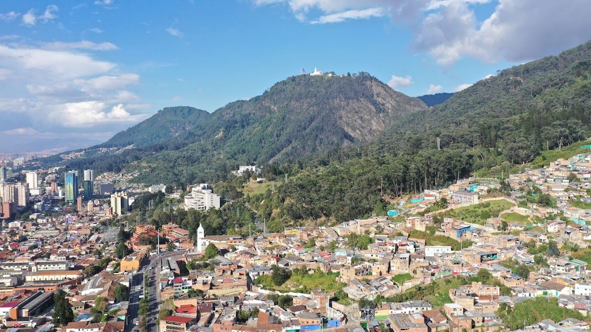 Foto panorámica de Bogotá 