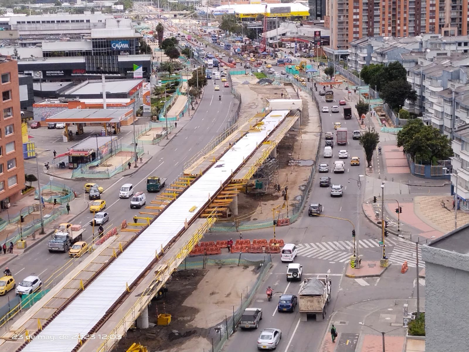 fotografía nuevo puente vehicular en la Floresta