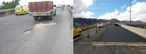 Puente vehicular calle 68 con NQS