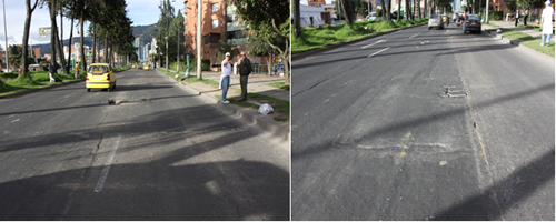 Estado actual de la Carrera Novena  la altura de la calle 102