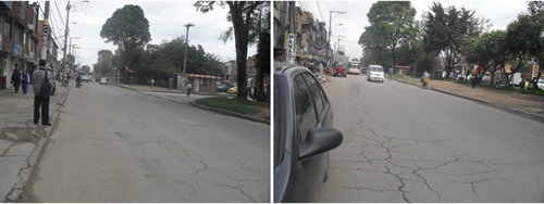 Intervención en vías de circulación del SITP en la ciudad