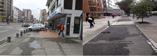 En 1.998 se instalaron alrededor de 4.900 bolardos en la carrera séptima entre calles 29 y  129