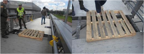 Puente peatonal estacion CAD 20 de agosto