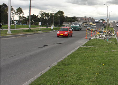 Carril mixto Avenida El Dorado sentido occidente-oriente