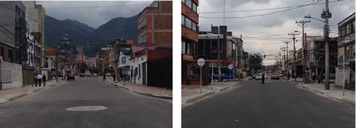 Estado de algunos tramos de la calle 52 antes de la intervención