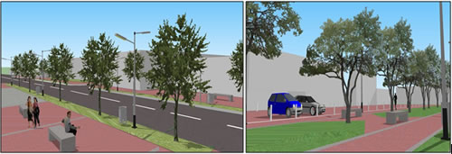 Renders de la carrera 91 y la calle 132 en el sector Rincón-Suba