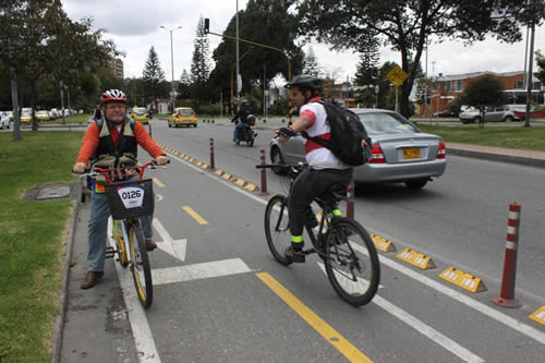 Actual bicicarril de la carrera 50 - calle 53