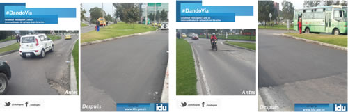 Carril mixto Avenida El Dorado sentido occidente-oriente