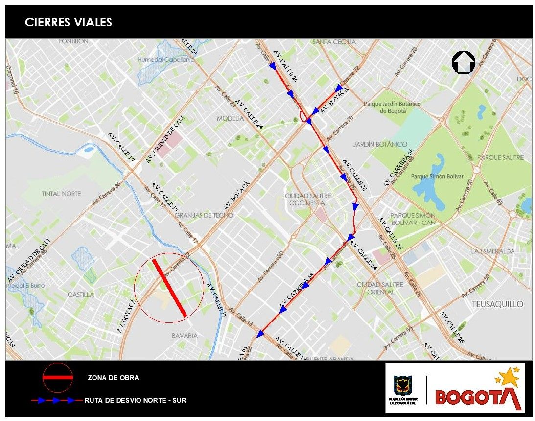Mapa 5. Vías alternas