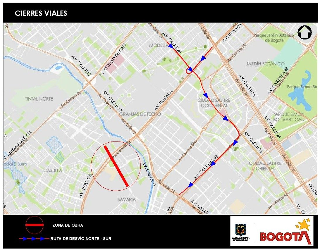 Mapa 6. Vías alternas