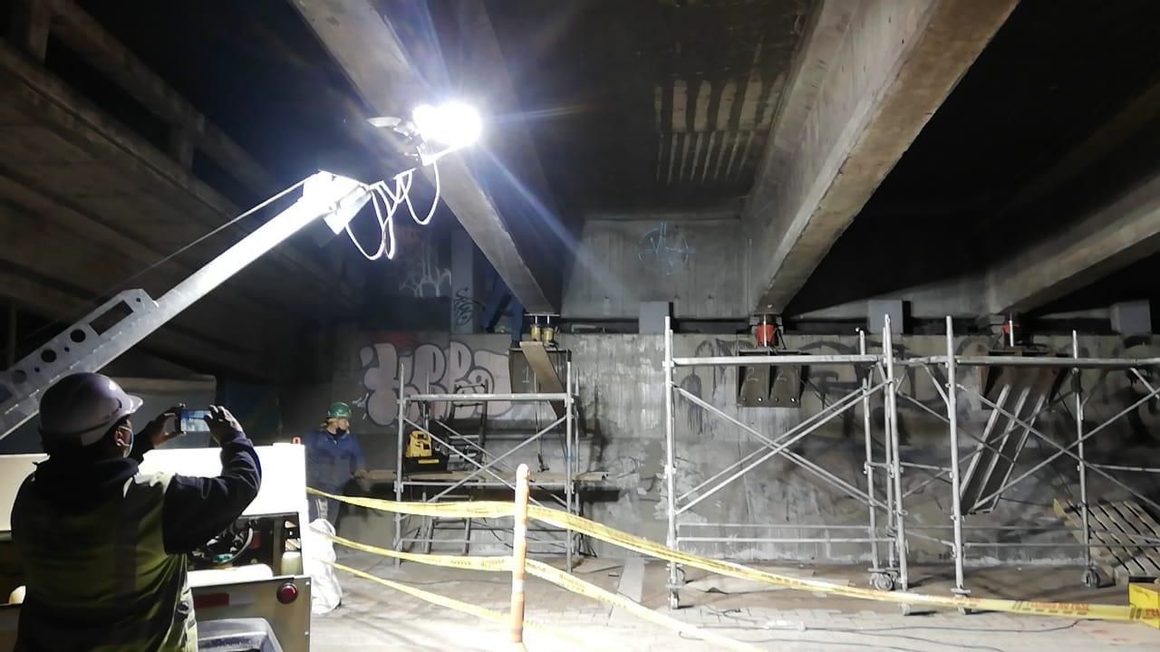 Mantenimiento de puente 134 jornada nocturna 