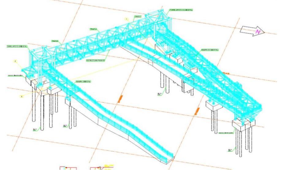 Imagen del puente proyectado