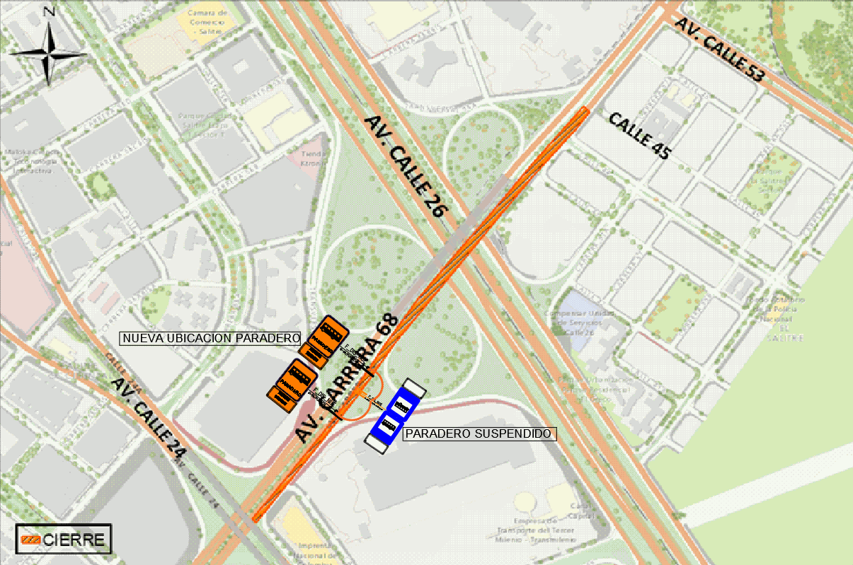 Mapa 5. Manejo de paraderos. 