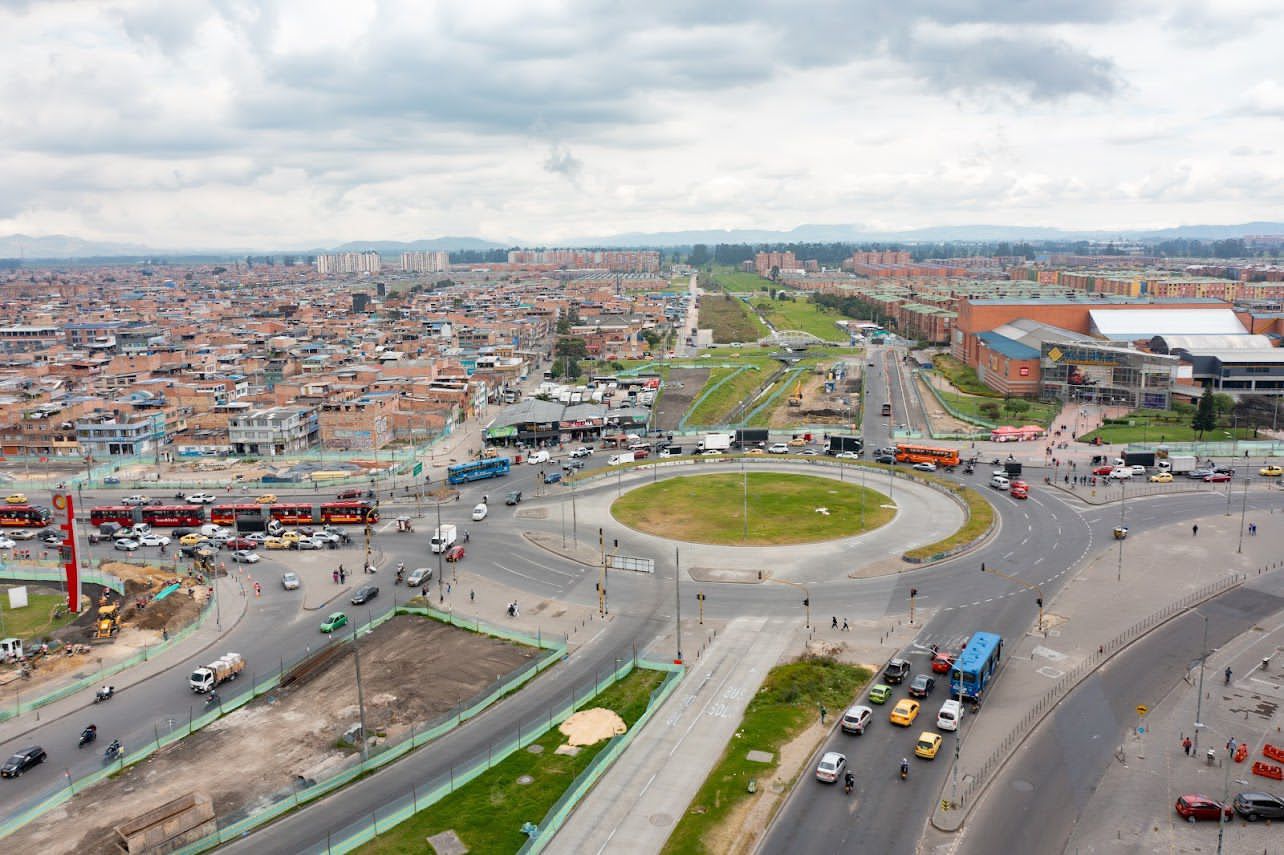 Fotografía área avenida Ciudad de Cali