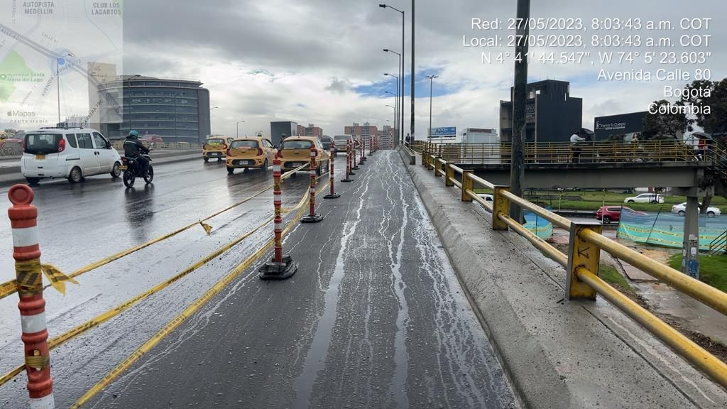 puente de la calle 80 con avenida Boyacá en Bogotá