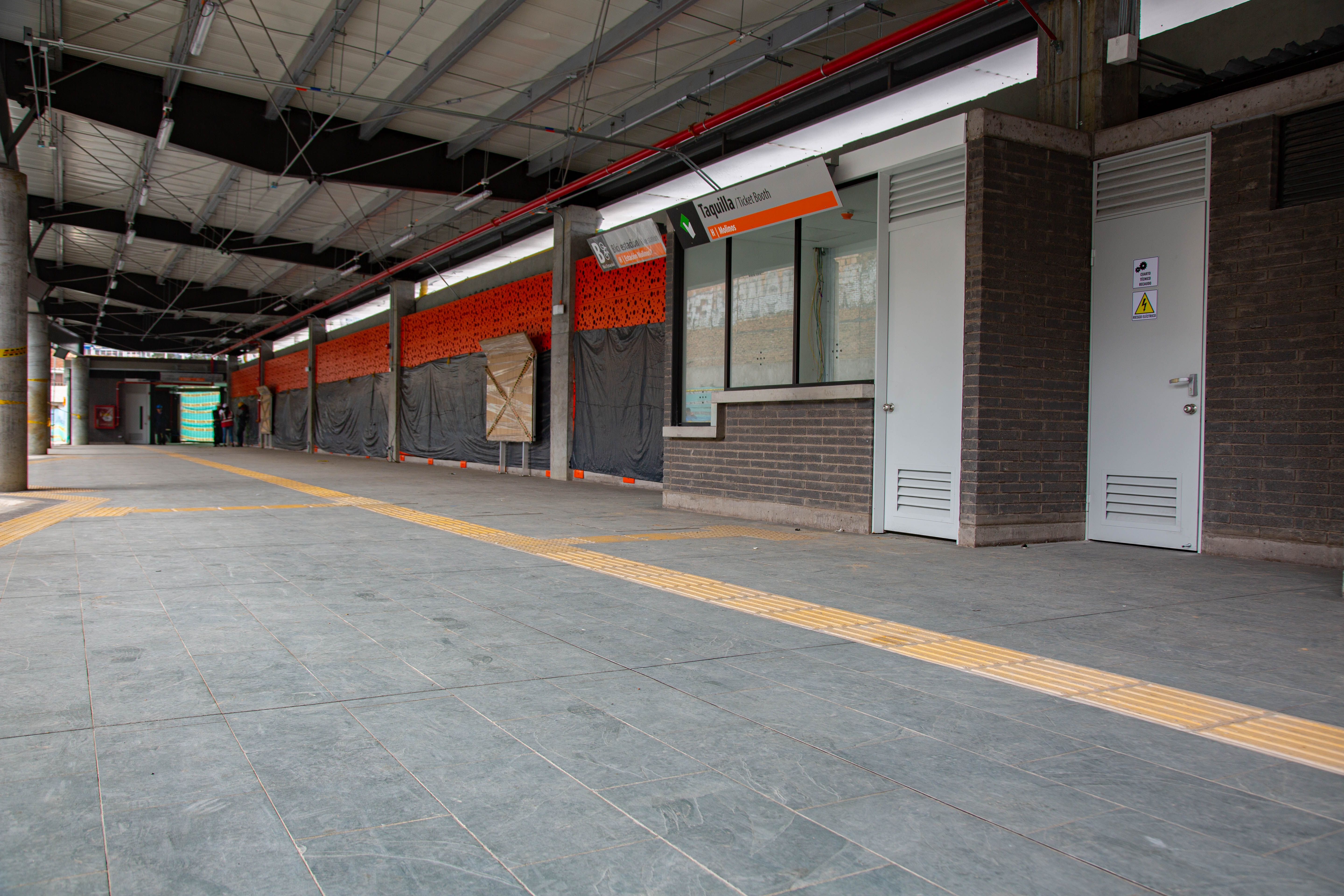 Taquilla de la estación Molinos
