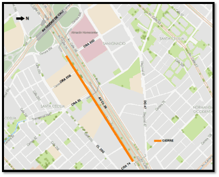 Mapa 1.Zona de obra