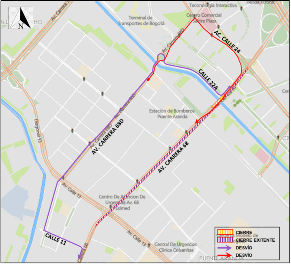Mapa 3.Tránsito vehicular.