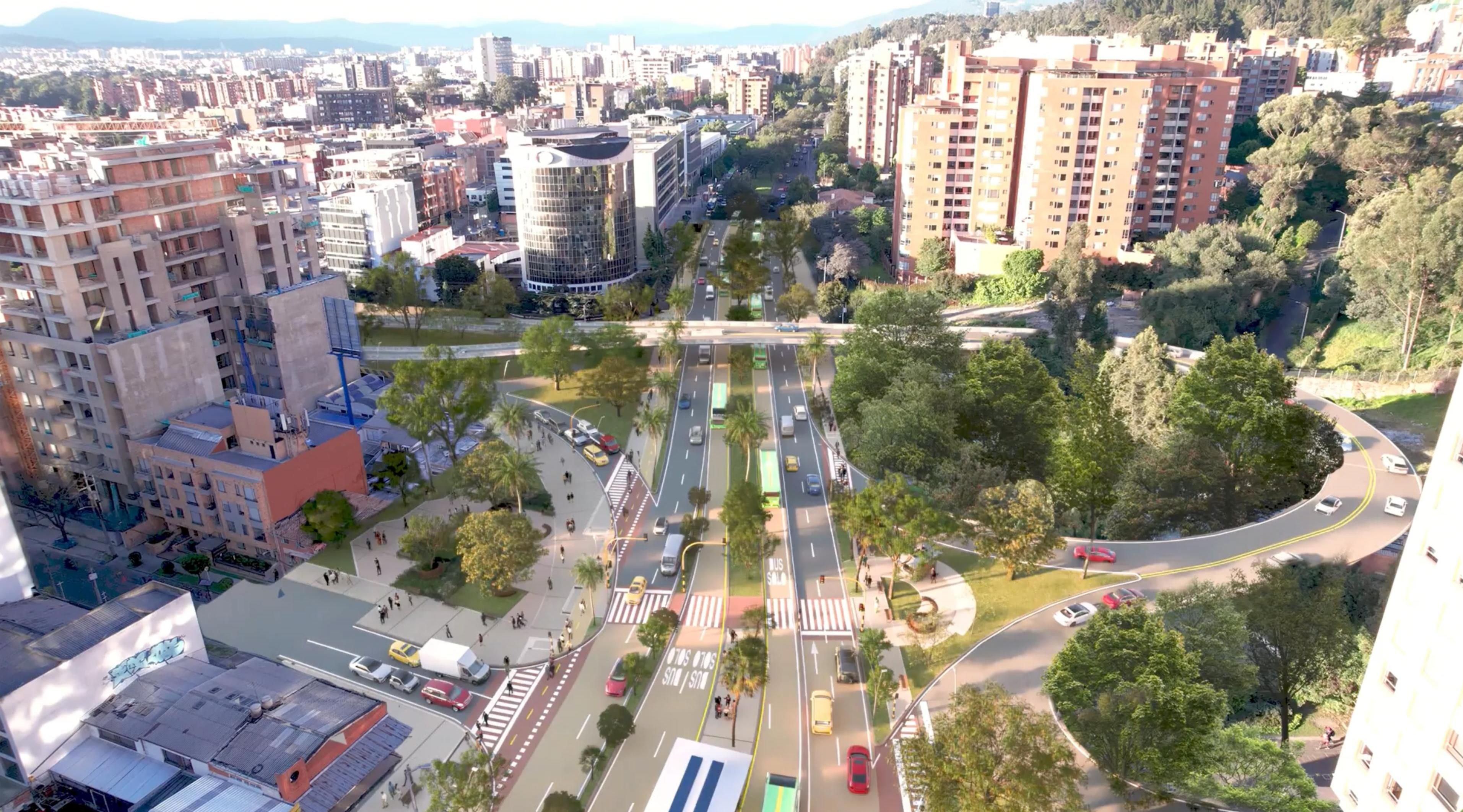 Render Corredor Verde de la Séptima