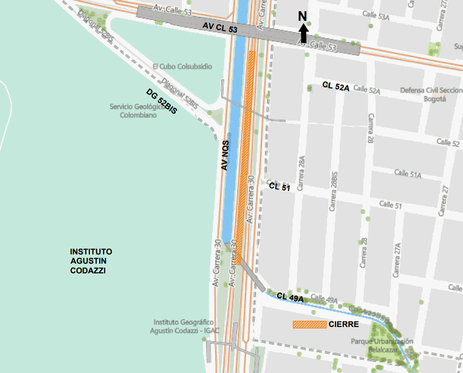 Mapa 1: Zona de obra