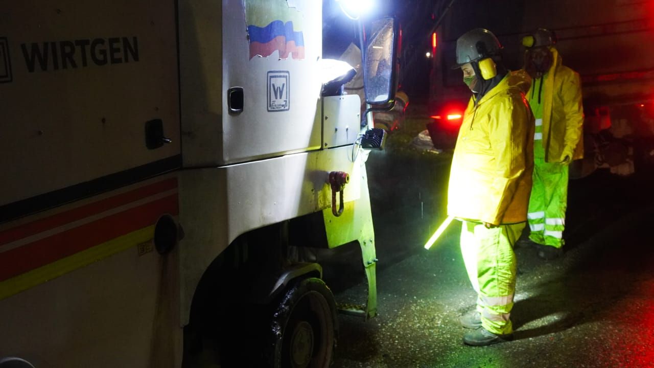 Recorrido de obra nocturna de IDU Y UMV