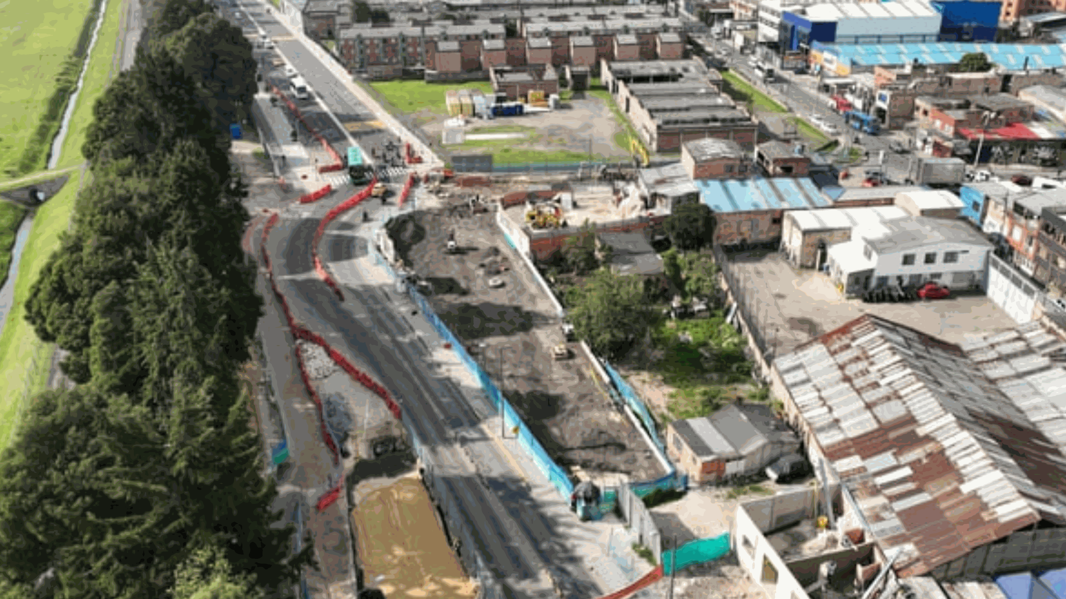 Vías y espacio público zonas industriales de Montevideo y Puente Aranda Grupo 1